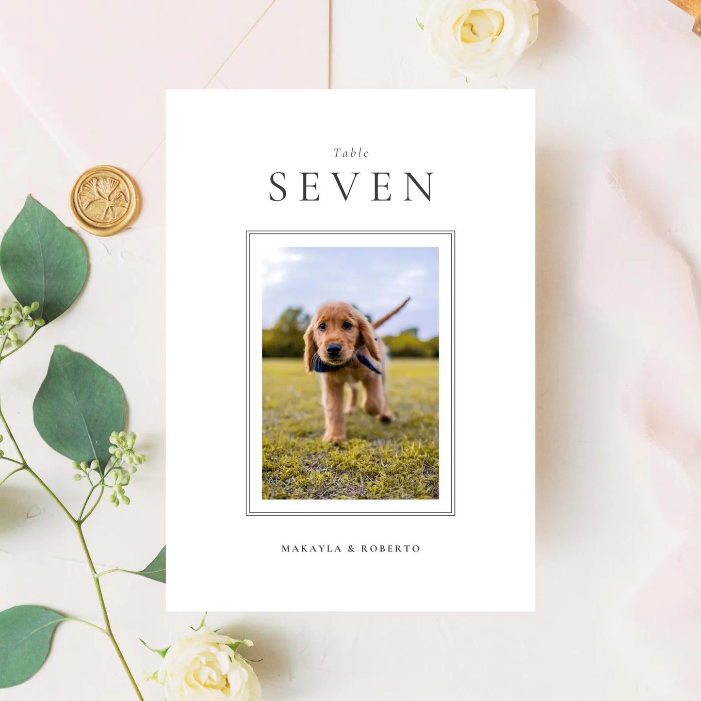 Table Numbers template made in Canva