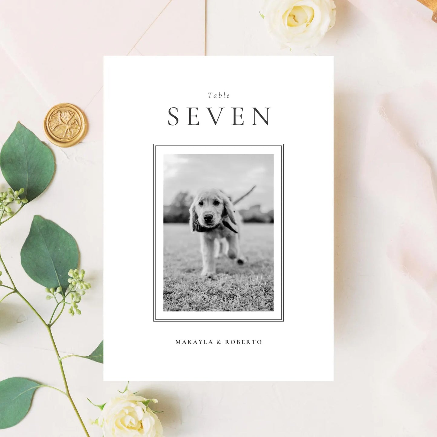 Table Numbers template made in Canva